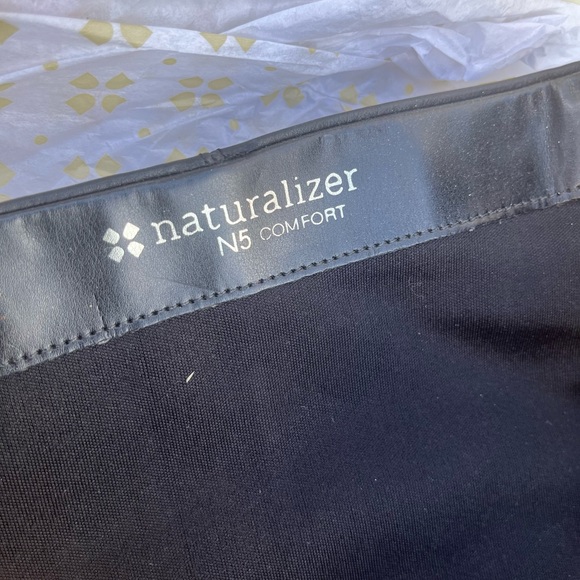 Naturalizer N5 Comfort Boba Black Below Knee High Heeled Boots SZ: 7 w/ Shoe Box - Picture 12 of 12